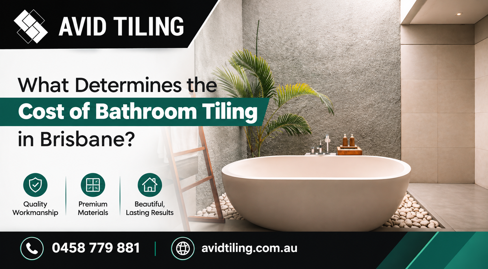 Tiler in Sunshine Coast providing professional bathroom, floor, wall and outdoor tiling services by Avid Tiling